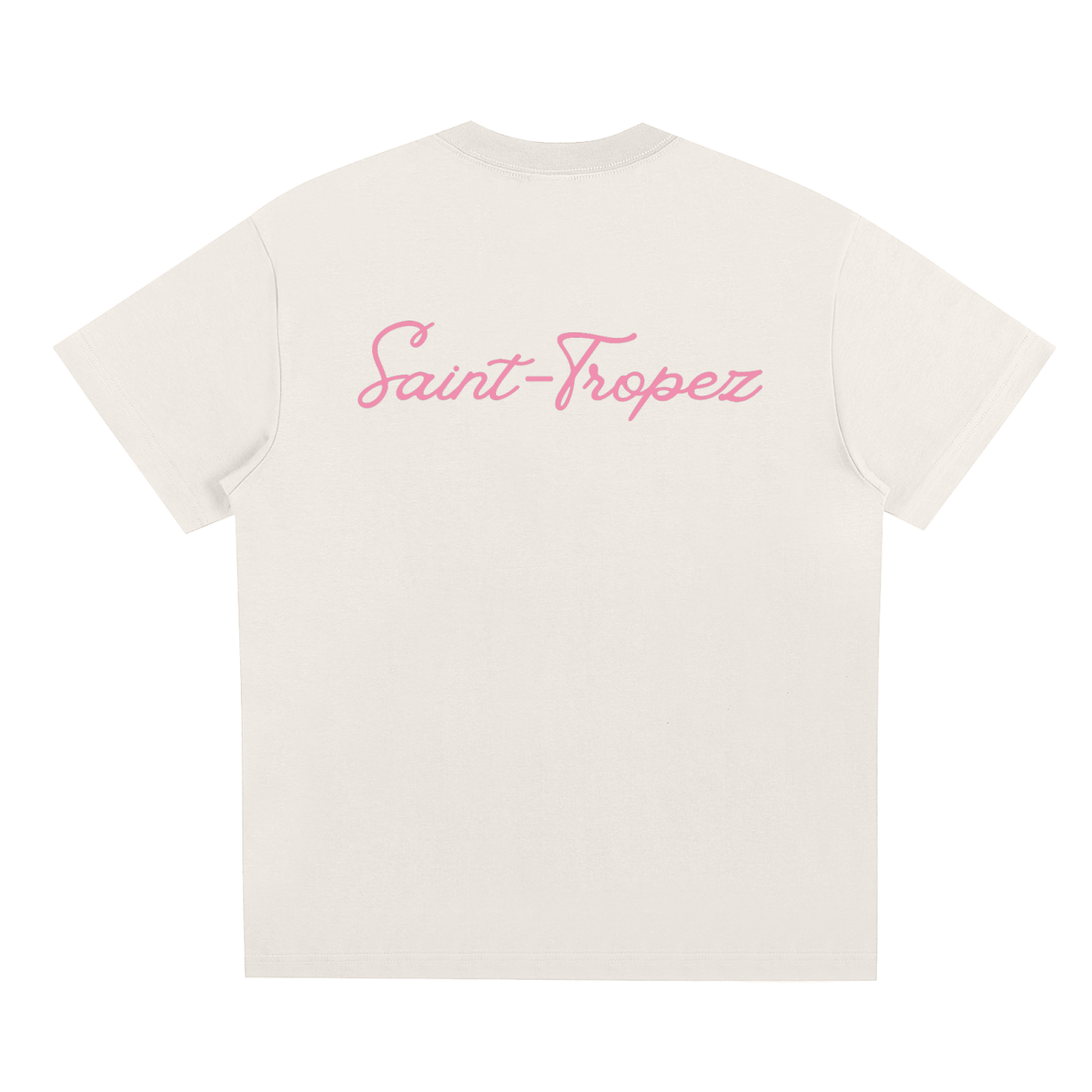 sainttropez,cream,pink,tshirt