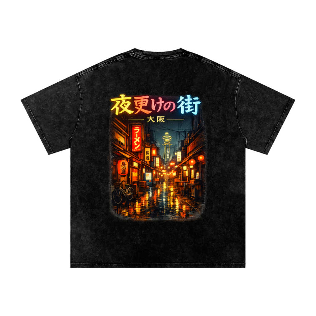 osakastyle,Oversized,Washed,Tshirt