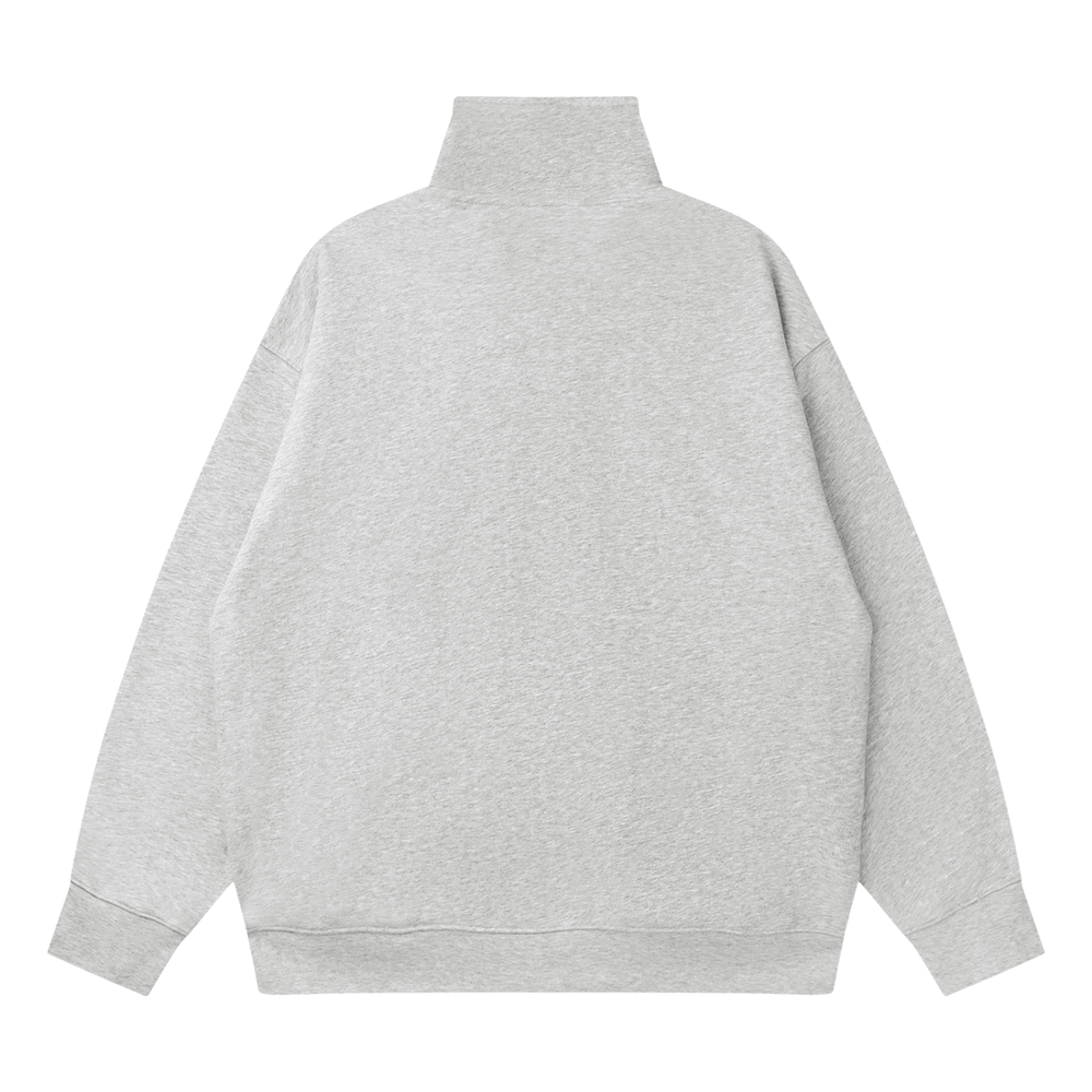 palermo,Quarterzip,Gray,Sweater